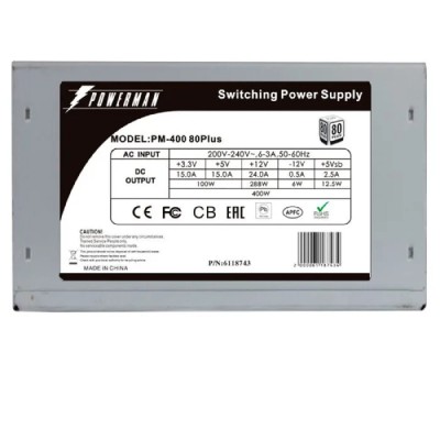 Блок питания POWERMAN PM-400ATX for P4 400W OEM ATX 6106507 Блок питания POWERMAN PM-400ATX for P4 400W OEM ATX 6106507