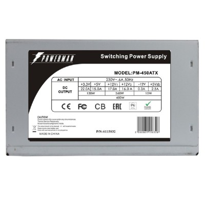Блок питания POWERMAN PM-450ATX for P4 450W OEM ATX 6115832 Блок питания POWERMAN PM-450ATX for P4 450W OEM ATX 6115832