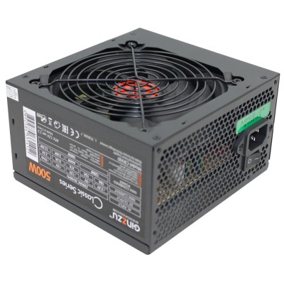 Блок питания Ginzzu CB500 12CM black,24+4p,PCI-E, 4*SATA, 3*IDE,оплетка MB, кабель питания Блок питания Ginzzu CB500 12CM black,24+4p,PCI-E, 4*SATA, 3*IDE,оплетка MB, кабель питания