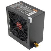 Блок питания Ginzzu CB600 12CM black,24+4p,2 PCI-E(6+2), 4*SATA,3*IDE,оплетка MB, кабель питания