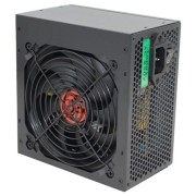 Блок питания Ginzzu CB600 12CM black,24+4p,2 PCI-E(6+2), 4*SATA,3*IDE,оплетка MB, кабель питания