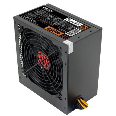 Блок питания Ginzzu PB450 12CM 80+ black,APFC,20+4p,1 PCI-E(6+2), 4*SATA, 2*IDE, OEM Блок питания Ginzzu PB450 12CM 80+ black,APFC,20+4p,1 PCI-E(6+2), 4*SATA, 2*IDE, OEM