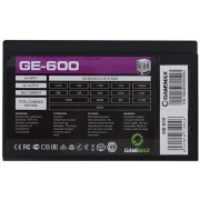 Блоки питания GameMax GE-600 Блок питания ATX 600W