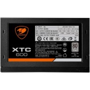 Блок питания Cougar XTC 600 (Разъем PCIe-2шт,ATX v2.31, 600W, Active PFC, 120mm Fan, Power cord, 80 Plus, Japanese standby capacitors) XTC600 BULK