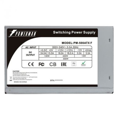 Блок питания POWERMAN PM-500ATX-F RTL 6143093 Блок питания POWERMAN PM-500ATX-F RTL 6143093