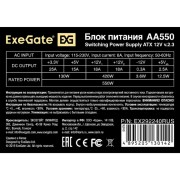 Блок питания Exegate EX292240RUS Блок питания 550W ExeGate AA550 (ATX, 8cm fan, 24pin, 4pin, 2xSATA, IDE)