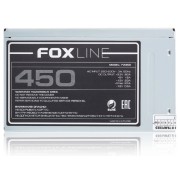 Блок питания Foxline FZ450 450W, ATX, NOPFC, 80FAN, 2xSATA, 2xPATA, 1xFDD, 24+4