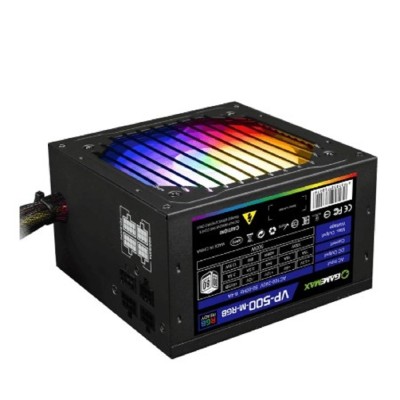 Блоки питания GameMax Блок питания ATX 500W VP-500-RGB-MODULAR 80+, Ultra quiet Блоки питания GameMax Блок питания ATX 500W VP-500-RGB-MODULAR 80+, Ultra quiet