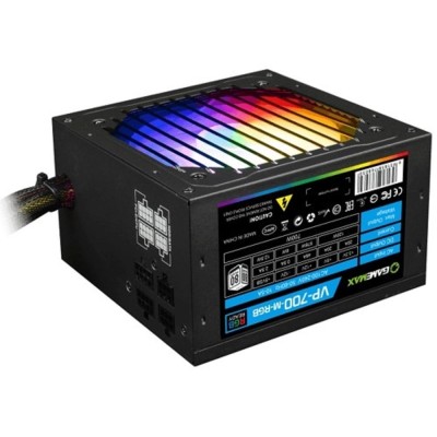 Блоки питания GameMax Блок питания ATX 700W VP-700-RGB-MODULAR 80+, Ultra quiet Блоки питания GameMax Блок питания ATX 700W VP-700-RGB-MODULAR 80+, Ultra quiet