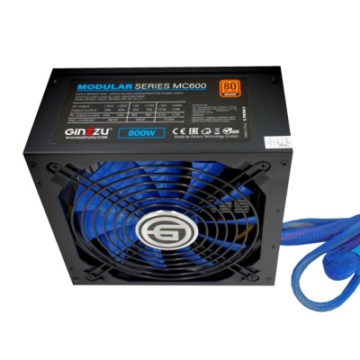 Блок питания Ginzzu MC600 14CM 80+Bronze Блок питания Ginzzu MC600 14CM 80+Bronze