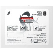 Блок питания 1STPLAYER SFX 750W PLATINUM White / SFX, APFC, 80 PLUS Platinum, LLC+DC-DC, 80mm fan, full modular / PS-750SFX-WH