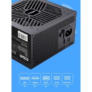 Блок питания CBR ATX 550W, 12cm fan, 24pin, 1*4+4pin, 1*6+2pin, 2*IDE, 3*SATA, кабель питания 1.2м, черный PSU-ATX550-12MD OEM