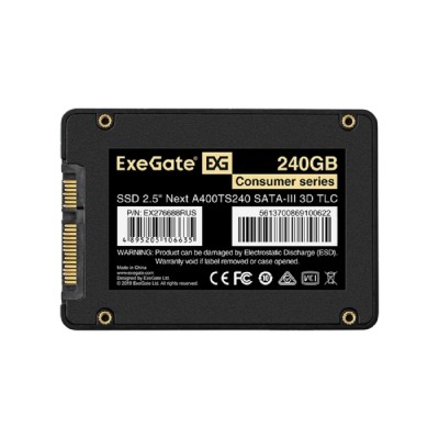 носитель информации ExeGate SSD 240GB Next Series EX276688RUS SATA3.0 носитель информации ExeGate SSD 240GB Next Series EX276688RUS SATA3.0