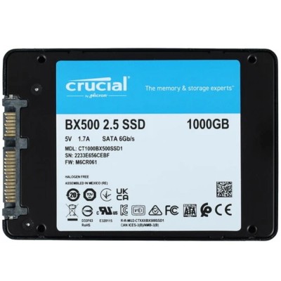 накопитель Crucial SSD BX500 1TB CT1000BX500SSD1 SATA3 накопитель Crucial SSD BX500 1TB CT1000BX500SSD1 SATA3