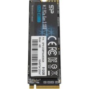 накопитель Silicon Power SSD 512Gb A60 SP512GBP34A60M28, M.2 2280, PCI-E x4, NVMe