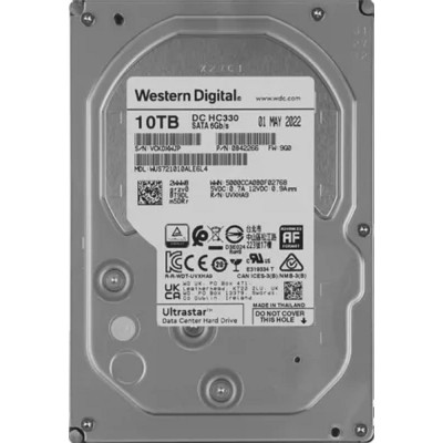 Жесткий диск 10Tb WD Ultrastar DC HC330 SATA3 6Gb/s, 7200 rpm, 256mb buffer, 3.5 Жесткий диск 10Tb WD Ultrastar DC HC330 SATA3 6Gb/s, 7200 rpm, 256mb buffer, 3.5