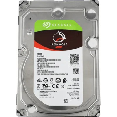 Жесткий диск 8TB Seagate IronWolf (ST8000VN004) SATA 6.0Gb/s, 7200 rpm, 256mb buffer, 3.5 Жесткий диск 8TB Seagate IronWolf (ST8000VN004) SATA 6.0Gb/s, 7200 rpm, 256mb buffer, 3.5