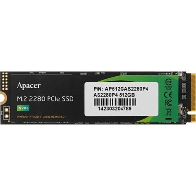 накопитель Apacer SSD M.2 512GB AS2280 AP512GAS2280P4-1 накопитель Apacer SSD M.2 512GB AS2280 AP512GAS2280P4-1