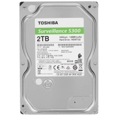 Жесткий диск 2TB Toshiba Surveillance S300 (HDWT720UZSVA/HDKPB04Z0A01) SATA 6.0Gb/s, 5400 rpm, 128Mb buffer, 3.5 Жесткий диск 2TB Toshiba Surveillance S300 (HDWT720UZSVA/HDKPB04Z0A01) SATA 6.0Gb/s, 5400 rpm, 128Mb buffer, 3.5