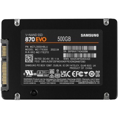 накопитель Samsung SSD 500Gb 870 EVO MZ-77E500BW (SATA3) накопитель Samsung SSD 500Gb 870 EVO MZ-77E500BW (SATA3)