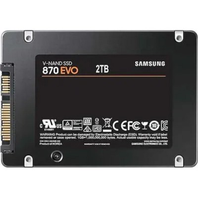 накопитель Samsung SSD 2Tb 870 EVO Series MZ-77E2T0BW SATA3.0, 7mm, MGX V-NAND накопитель Samsung SSD 2Tb 870 EVO Series MZ-77E2T0BW SATA3.0, 7mm, MGX V-NAND