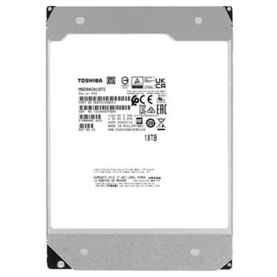 Жесткий диск 18TB Toshiba Enterprise Capacity (MG09ACA18TE) SATA, 7200 rpm, 512Mb buffer, 3.5 Жесткий диск 18TB Toshiba Enterprise Capacity (MG09ACA18TE) SATA, 7200 rpm, 512Mb buffer, 3.5