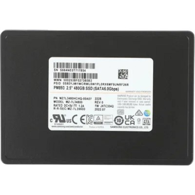накопитель Samsung SSD 480Gb PM893 MZ7L3480HCHQ-00A07 накопитель Samsung SSD 480Gb PM893 MZ7L3480HCHQ-00A07