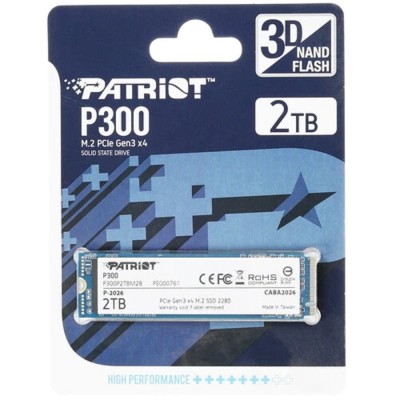 носитель информации Накопитель SSD Patriot PCI-E x4 2Tb P300P2TBM28 P300 M.2 2280 носитель информации Накопитель SSD Patriot PCI-E x4 2Tb P300P2TBM28 P300 M.2 2280