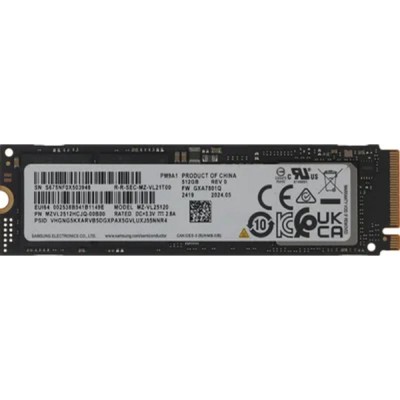 накопитель Samsung SSD PM9A1, 512GB, M.2(22x80mm), NVMe, PCIe 4.0 x4, MZVL2512HCJQ-00B07/00B00/00BL2 накопитель Samsung SSD PM9A1, 512GB, M.2(22x80mm), NVMe, PCIe 4.0 x4, MZVL2512HCJQ-00B07/00B00/00BL2
