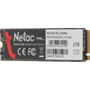 носитель информации SSD Netac NV2000 PCIe 3 x4 M.2 2280 NVMe 3D NAND SSD 1TB NT01NV2000-1T0-E4X