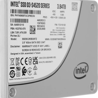 накопитель Intel SSD D3-S4520 Series, 3.84TB, 2.5 накопитель Intel SSD D3-S4520 Series, 3.84TB, 2.5