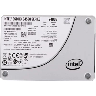 накопитель Intel SSD 240Gb S4520 серия SSDSC2KB240GZ01 накопитель Intel SSD 240Gb S4520 серия SSDSC2KB240GZ01