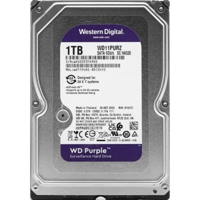 Жесткий диск 1TB WD Purple (WD11PURZ) Serial ATA III, 5400- rpm, 64Mb, 3.5 Жесткий диск 1TB WD Purple (WD11PURZ) Serial ATA III, 5400- rpm, 64Mb, 3.5