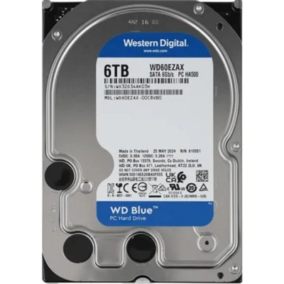 Жесткий диск 6TB WD Blue (WD60EZAX) Serial ATA III, 5400 rpm, 256Mb buffer Жесткий диск 6TB WD Blue (WD60EZAX) Serial ATA III, 5400 rpm, 256Mb buffer