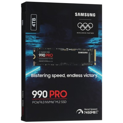 накопитель Samsung SSD 4TB 990 PRO PCIe Gen 4.0 x4 NVMe 2.0 V-NAND TLC MZ-V9P4T0BW накопитель Samsung SSD 4TB 990 PRO PCIe Gen 4.0 x4 NVMe 2.0 V-NAND TLC MZ-V9P4T0BW