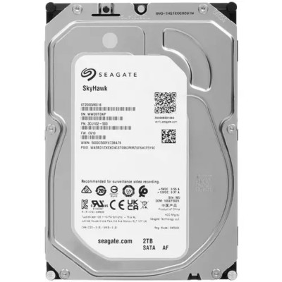 Жесткий диск 2TB Seagate Skyhawk (ST2000VX016) Serial ATA III, 5400 rpm, 256mb, для видеонаблюдения Жесткий диск 2TB Seagate Skyhawk (ST2000VX016) Serial ATA III, 5400 rpm, 256mb, для видеонаблюдения