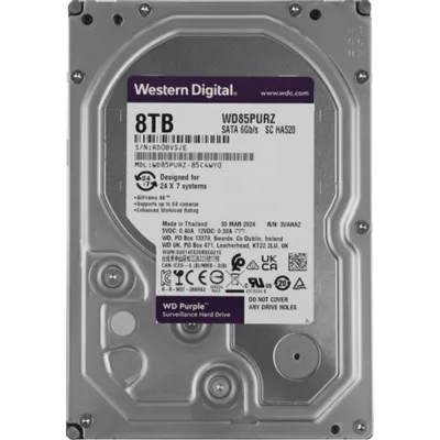 Жесткий диск 8TB WD Purple (WD85PURZ) Serial ATA III, 5640- rpm, 256Mb, 3.5 Жесткий диск 8TB WD Purple (WD85PURZ) Serial ATA III, 5640- rpm, 256Mb, 3.5