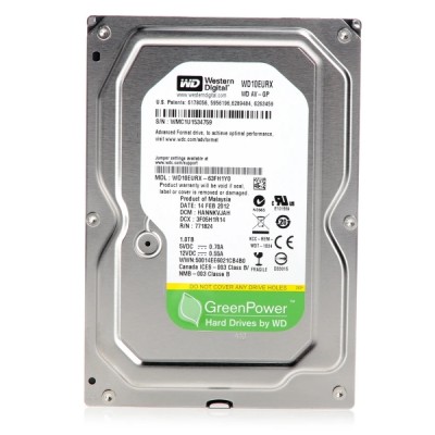 Жесткий диск 1TB WD AV-GP Video Surveillance 5400 RPM 64mb SATA3 WD10EURX RECERTIFIED HDD Жесткий диск 1TB WD AV-GP Video Surveillance 5400 RPM 64mb SATA3 WD10EURX RECERTIFIED HDD