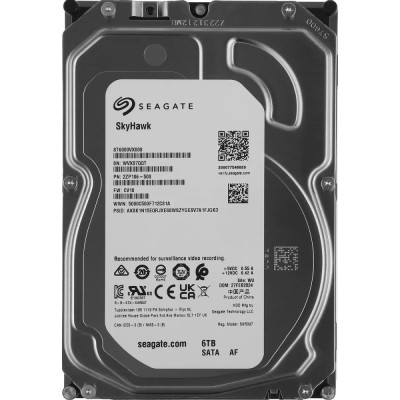 Жесткий диск 6TB Seagate SkyHawk (ST6000VX008) SATA 6 Гбит/с, 5400 rpm, 256 mb buffer Жесткий диск 6TB Seagate SkyHawk (ST6000VX008) SATA 6 Гбит/с, 5400 rpm, 256 mb buffer