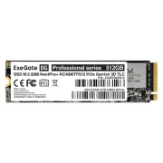 носитель информации Exegate SSD M.2 2280 512GB ExeGate NextPro+ KC4000TP512 (PCIe Gen4x4, NVMe, 22x80mm, 3D TLC) EX297592RUS