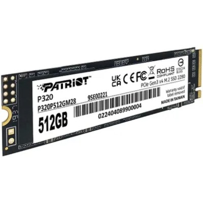 носитель информации SSD Patriot PCIe 3.0 x4 512GB P320P512GM28 P320 M.2 2280 носитель информации SSD Patriot PCIe 3.0 x4 512GB P320P512GM28 P320 M.2 2280