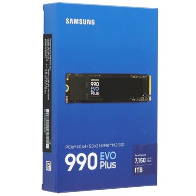 накопитель Samsung SSD 1Tb 990 EVO Plus M.2 MZ-V9S1T0BW NVMe 2.0, PCIe 4.0 x4, V-NAND TLC накопитель Samsung SSD 1Tb 990 EVO Plus M.2 MZ-V9S1T0BW NVMe 2.0, PCIe 4.0 x4, V-NAND TLC