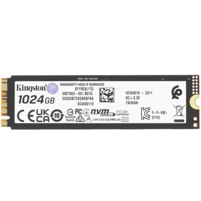 накопитель Kingston SSD 1Tb M.2 SFYR2S/1T0 M.2 2280 NVMe Fury Renegade накопитель Kingston SSD 1Tb M.2 SFYR2S/1T0 M.2 2280 NVMe Fury Renegade