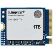 накопитель Kingston SSD NV3, 1000GB, M.2(22x30mm), NVMe, PCIe 4.0 x4, 3D TLC, SNV3SM3/1T0