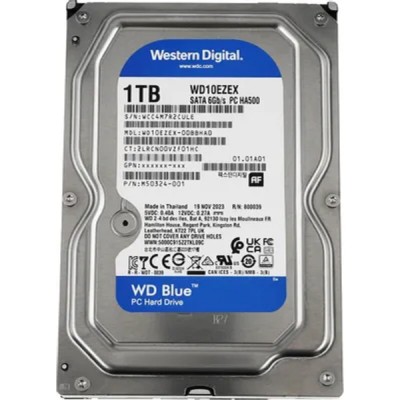 Жесткий диск 1TB WD Blue (WD10EZEX) Serial ATA III, 7200 rpm, 64Mb buffer Жесткий диск 1TB WD Blue (WD10EZEX) Serial ATA III, 7200 rpm, 64Mb buffer