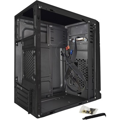Корпуса Exegate EX283058RUS Корпус Minitower ExeGate BAA-106 Black, mATX, <AAA400, 80mm>, 2*USB, Audio Корпуса Exegate EX283058RUS Корпус Minitower ExeGate BAA-106 Black, mATX, <AAA400, 80mm>, 2*USB, Audio