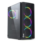 Корпус Powercase CMIXB-L4 Корпус Mistral X4 Mesh LED, Tempered Glass, 4x 120mm fan, чёрный, ATX (CMIXB-L4)