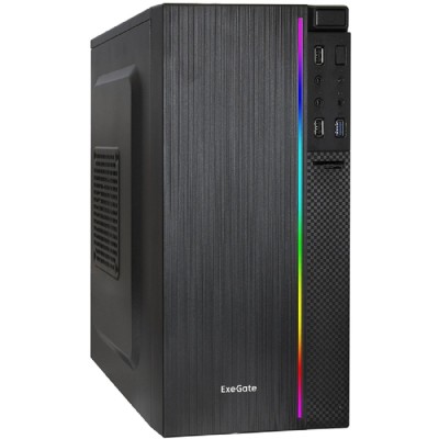 Корпуса Exegate EX287884RUS ExeGate mEVO-9302-RGB-500W-12 (mATX, БП 500NPX с вент. 12см, 2*USB+1*USB3.0, HD аудио, черный с RGB подсветкой) Корпуса Exegate EX287884RUS ExeGate mEVO-9302-RGB-500W-12 (mATX, БП 500NPX с вент. 12см, 2*USB+1*USB3.0, HD аудио, черный с RGB подсветкой)