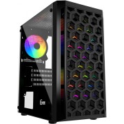 Корпус Powercase CMIMTB-L3 Корпус Mistral Micro T3B, Tempered Glass, Mesh, 2x 140mm + 1х 120mm 5-color fan, чёрный, mATX (CMIMTB-L3)