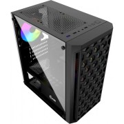 Корпус Powercase CMIMTB-L3 Корпус Mistral Micro T3B, Tempered Glass, Mesh, 2x 140mm + 1х 120mm 5-color fan, чёрный, mATX (CMIMTB-L3)